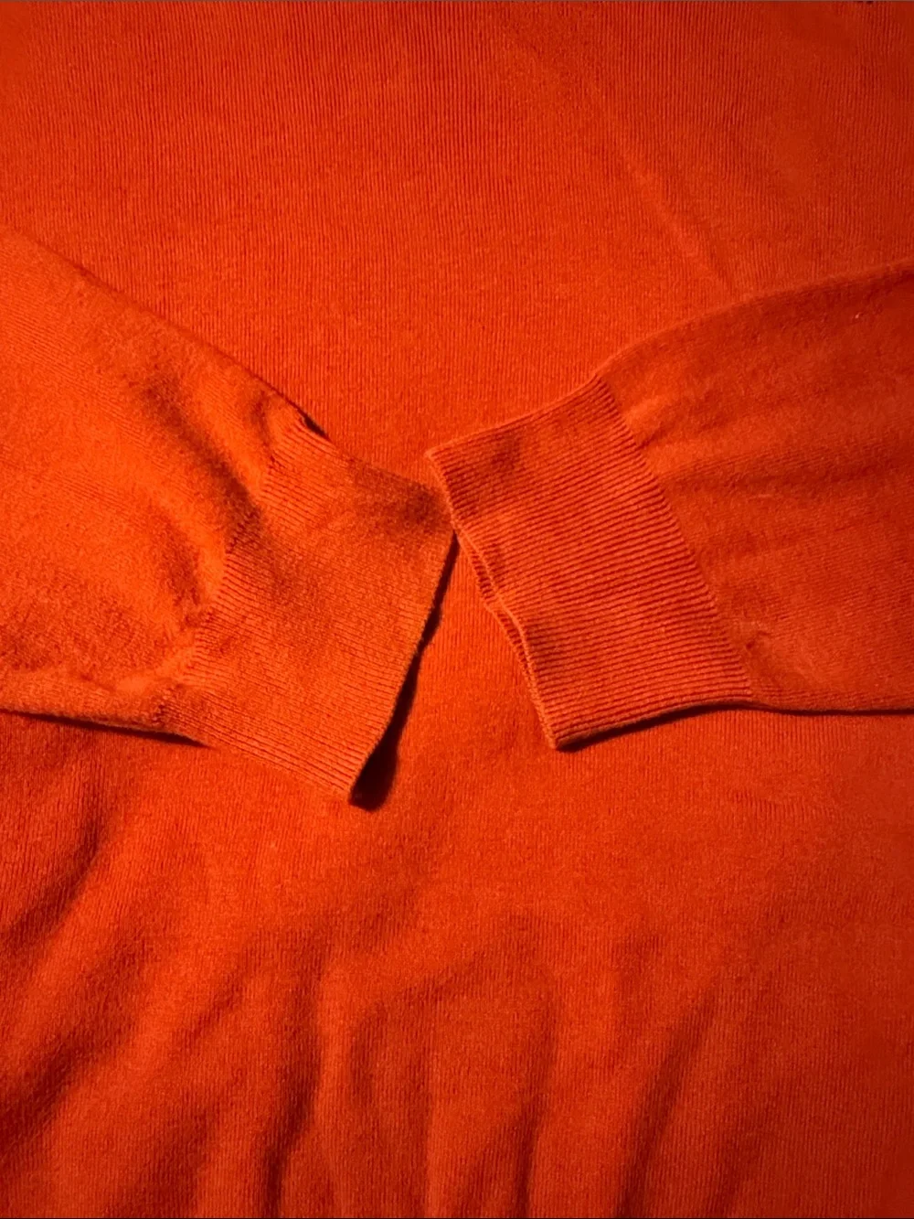 Polo by Ralph Lauren V-Neck Sweater in Orange Sz. XL